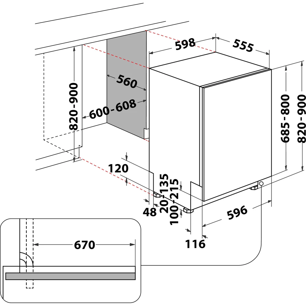 Lave vaisselle encastrable INDESIT IN2IC14BN7S1 Sliding – Image 6