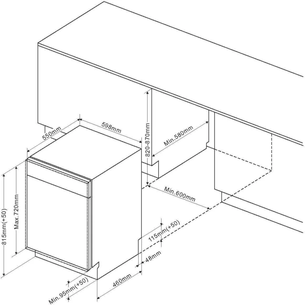 Lave vaisselle encastrable DE DIETRICH DBJ422DQX – Image 10