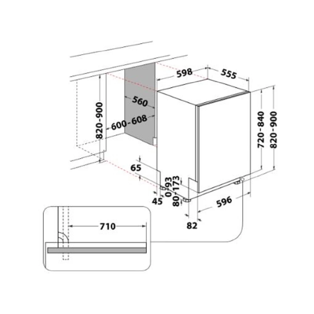 Lave vaisselle encastrable WHIRLPOOL W7IHF60TUS MaxiSpace – Image 18