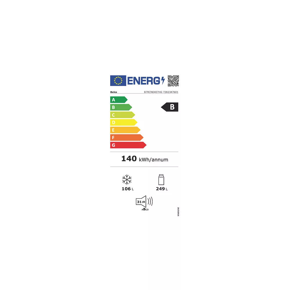Réfrigérateur combiné BEKO B7RCNE407HG – Image 5