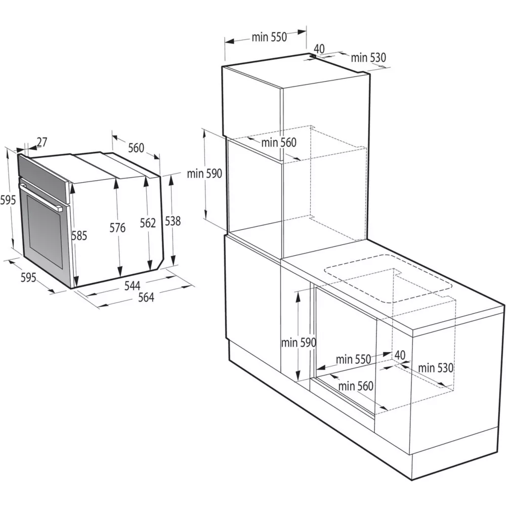 Four encastrable fonction vapeur HISENSE BSA66334PG – Image 22