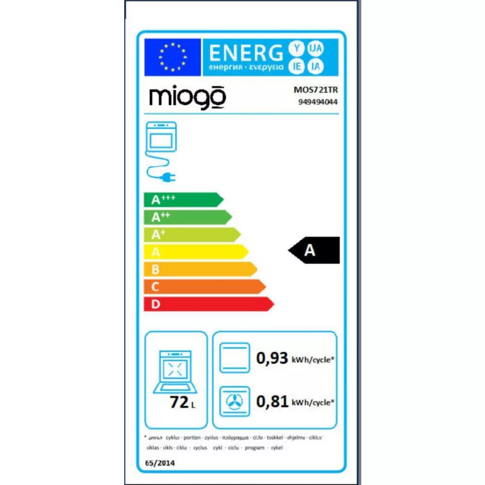 Four encastrable fonction vapeur MIOGO MOS721TR Steam – Image 11