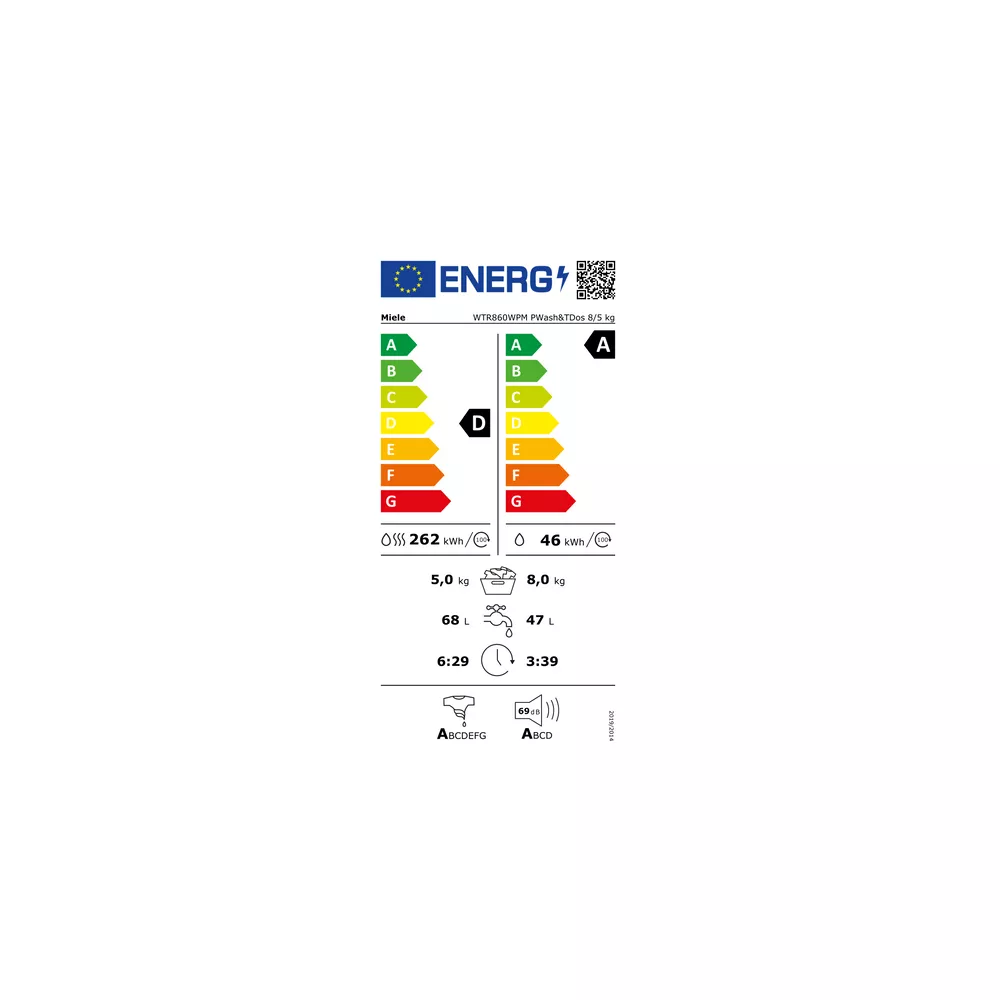 Lave linge séchant hublot MIELE WTR 860 WPM – Image 9