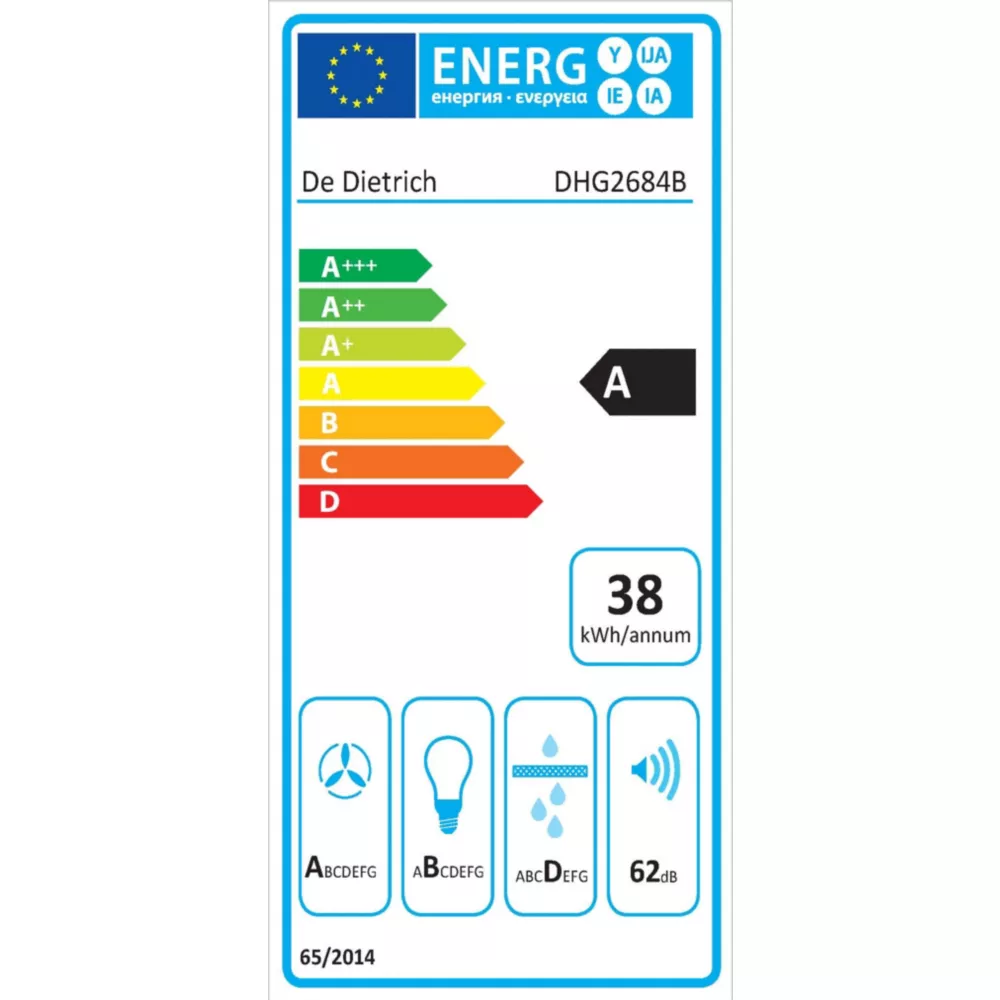 Hotte encastrable DE DIETRICH DHG2684B MotionControl – Image 6