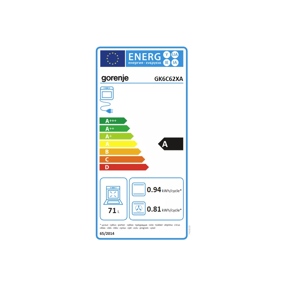 Cuisinière gaz GORENJE GK6C62XA – Image 4